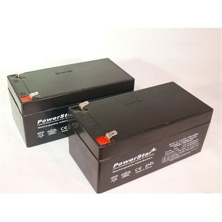 Powerstar PowerStar PS12-3.3-POWERSTAR-2PACK-06 12V 3Ah RBC35 APC UPS Battery for the BE350U SLA - 3 Year Warranty; 2 Pack PS12-3.3-POWERSTAR-2PACK-06